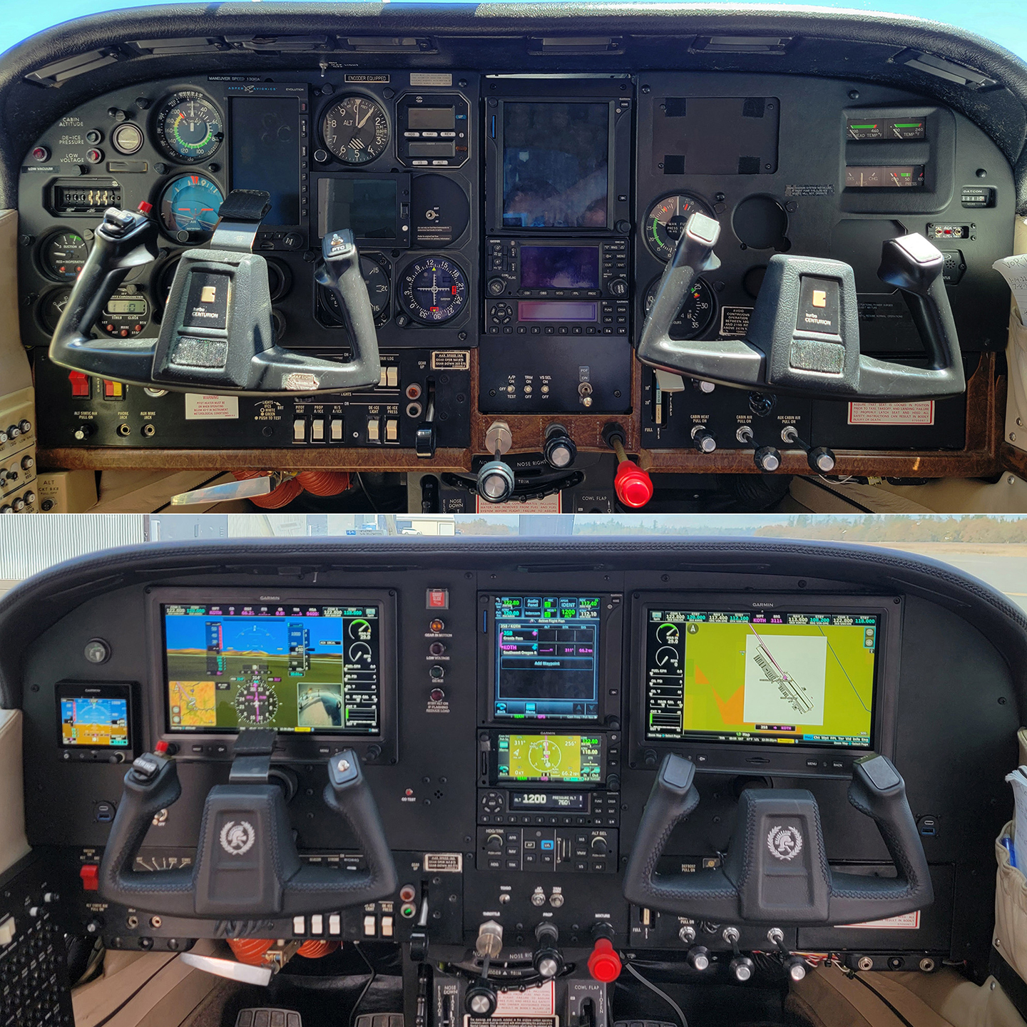 Avionics upgrade to a 1981 Cessna 210